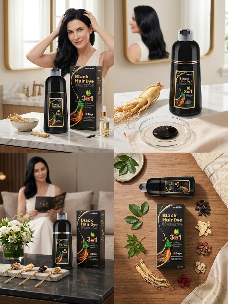 Shampoo Tinte Negro para canas