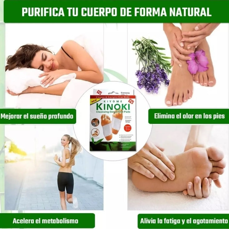 Parches desintoxicantes Kinoki