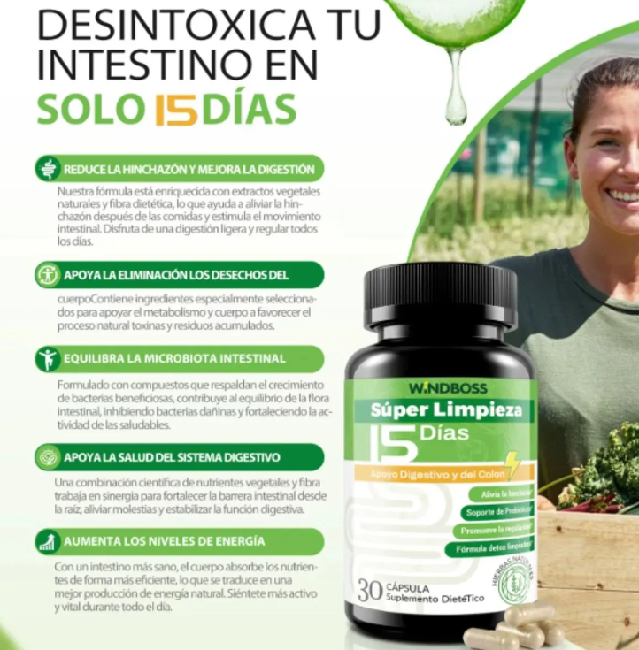 Suplemento Digestivo 15 Dias Windboss