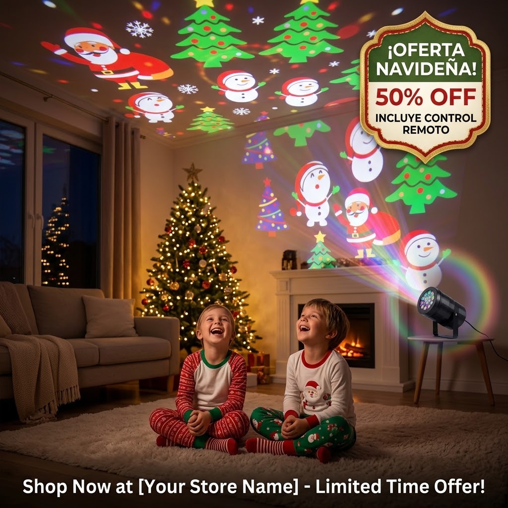 Proyector Navideño Laser Led 16 Figuras