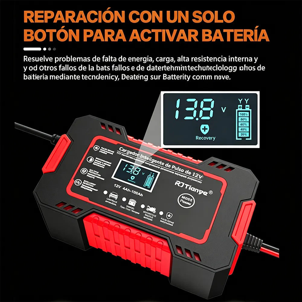 Cargador de batería inteligente recargable