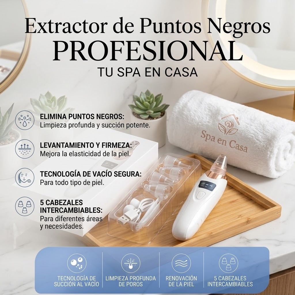 Dispositivo extractor para Limpieza Facial Profunda