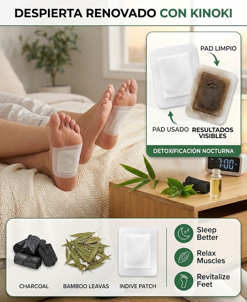 Parches desintoxicantes Kinoki
