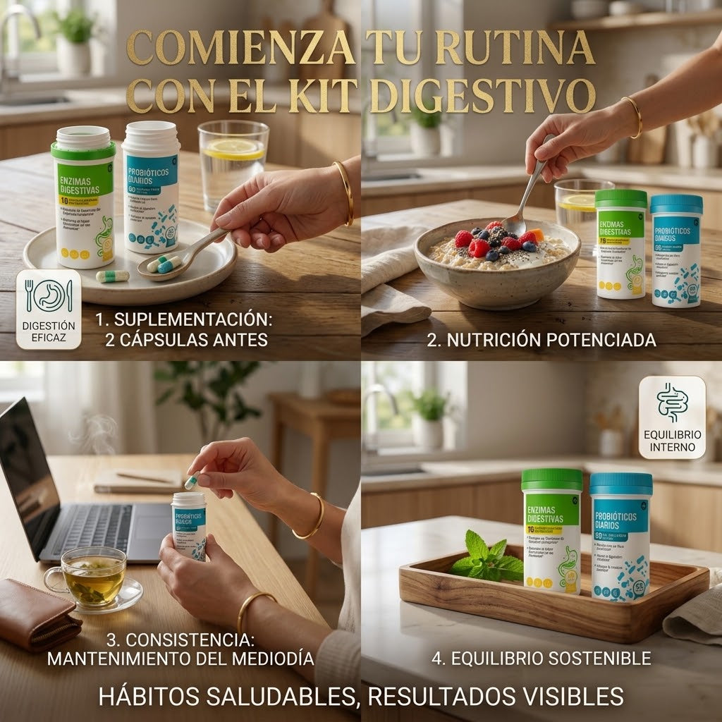 Suplemento Kit Probióticos Enzimas