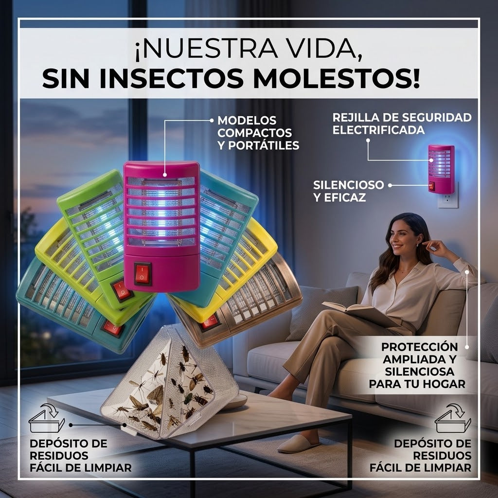 Lampara mata mosquitos eléctrica