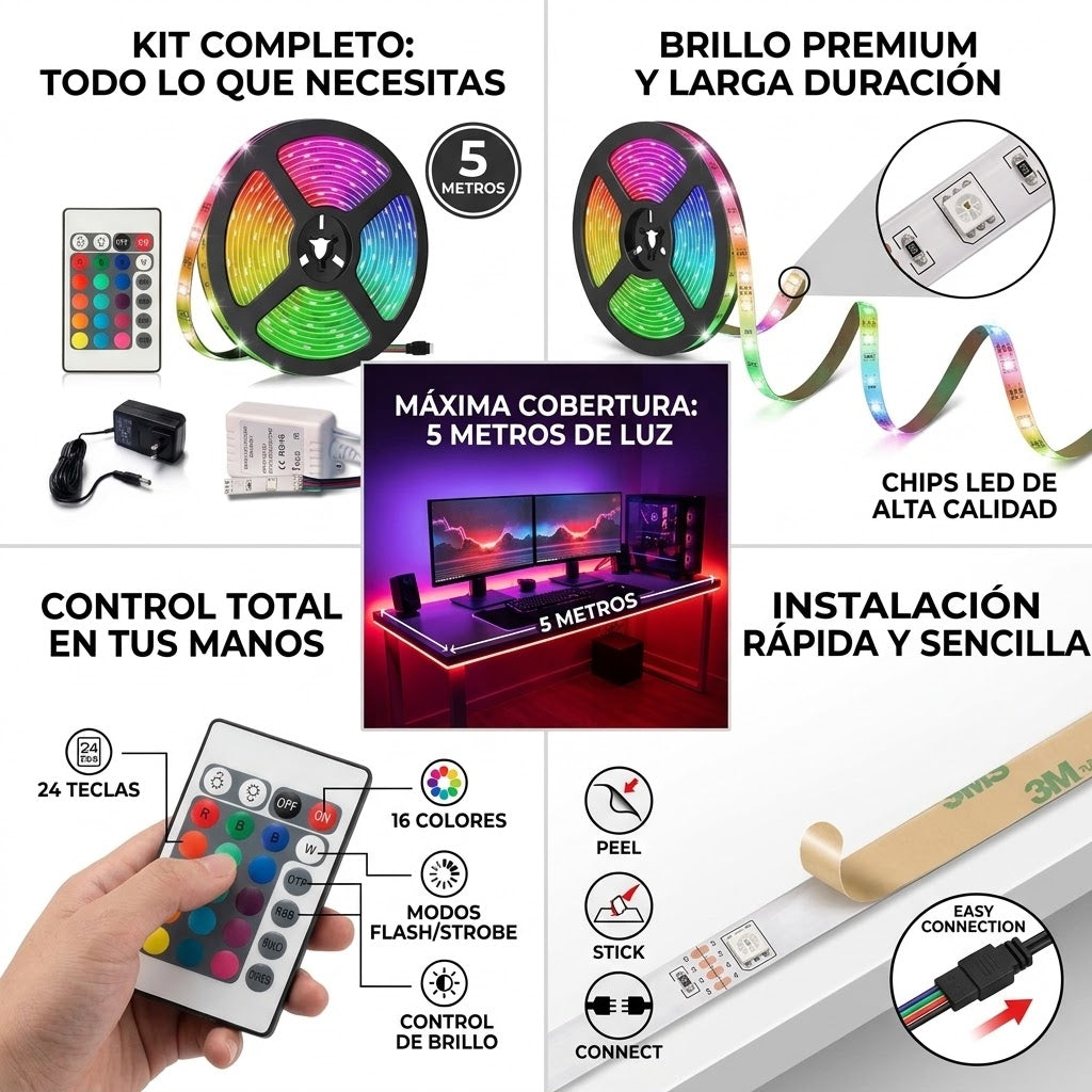 Luces LED Smart 5mts
