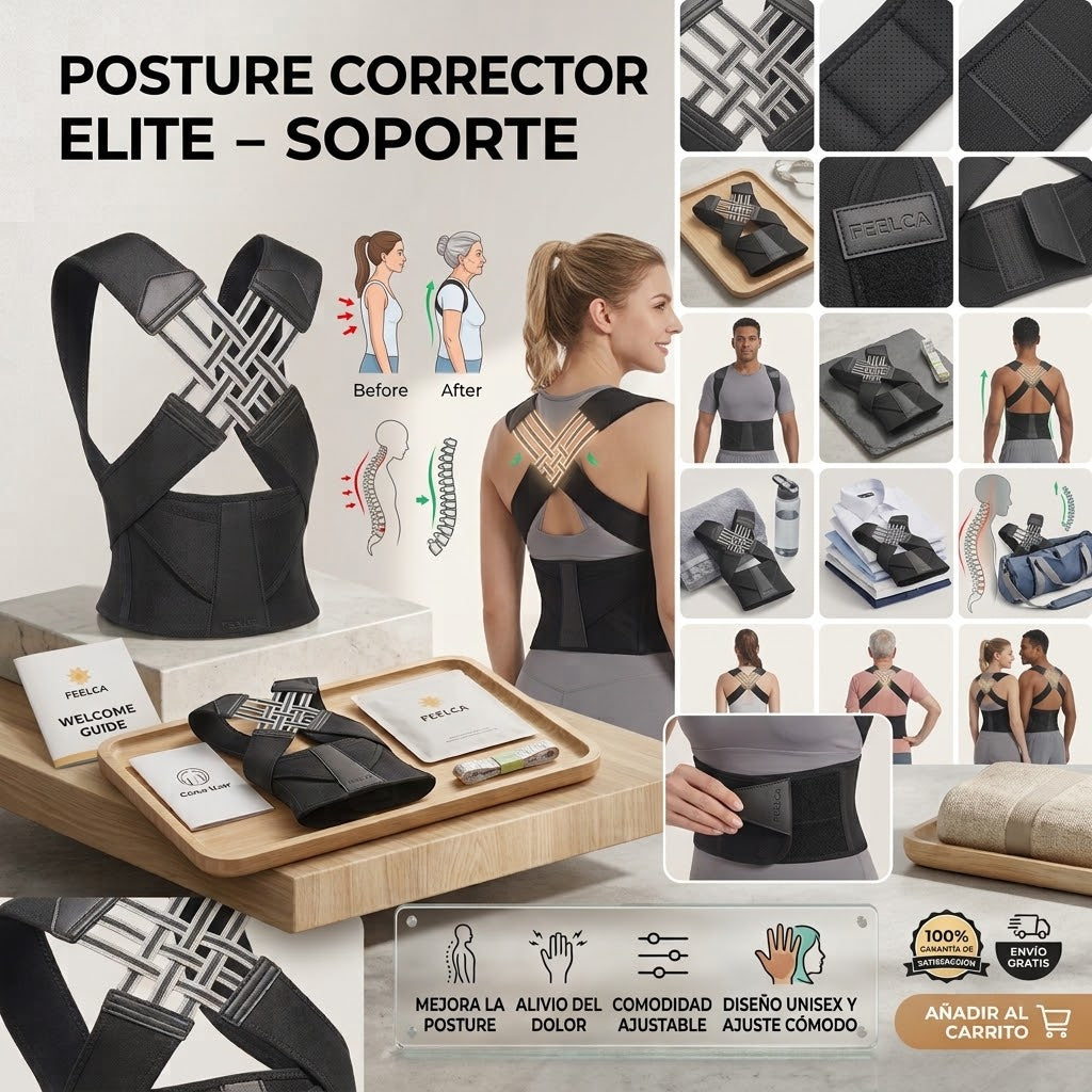 Faja correctora de postura unisex