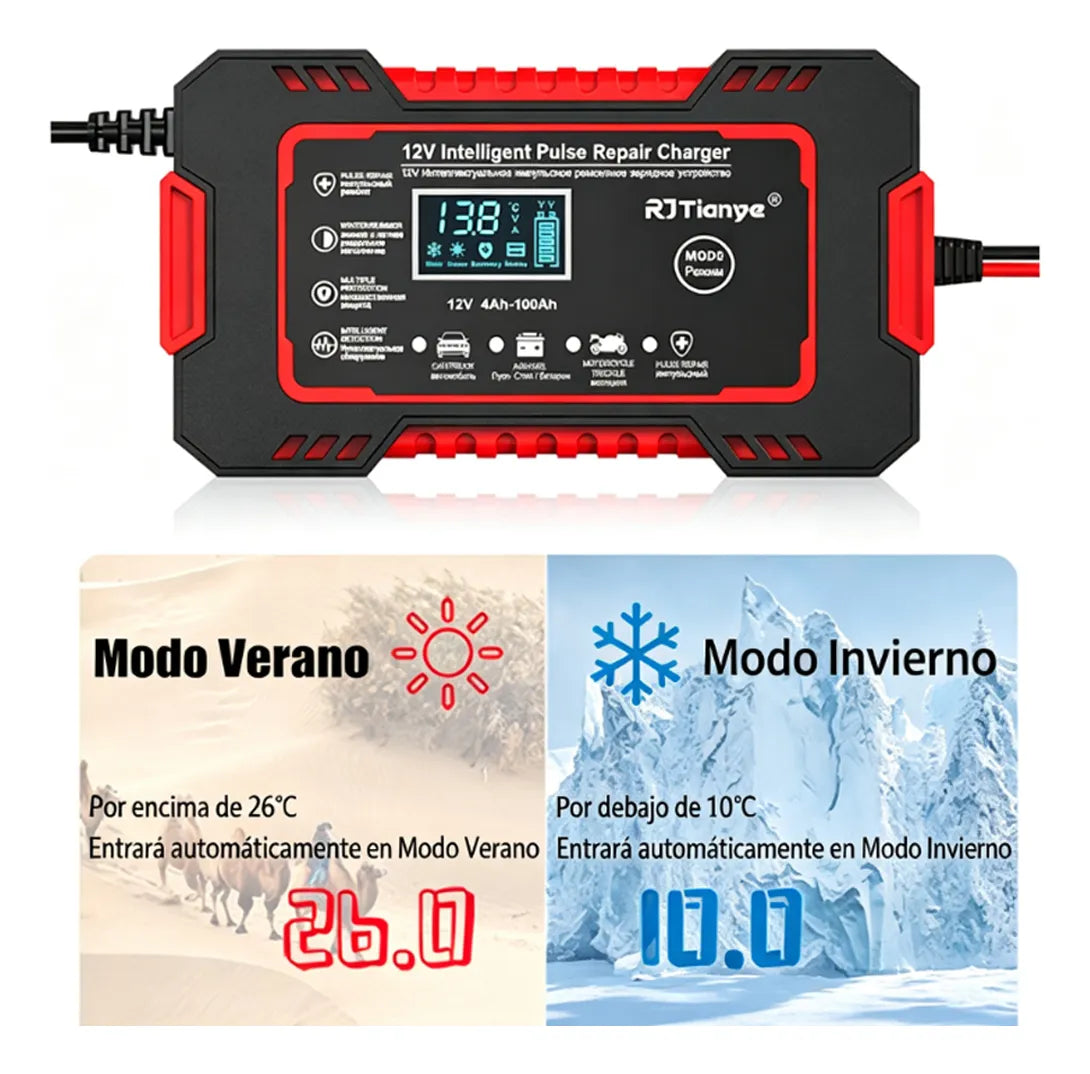 Cargador de batería inteligente recargable